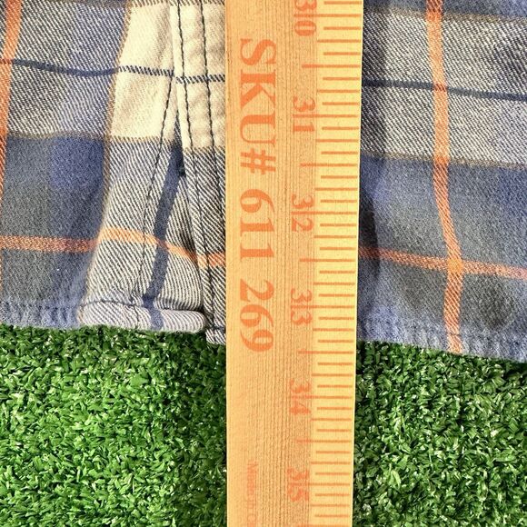 Duluth Trading Co Men's Flannel Shirt Blue Size 2XL Plaid Button Down Pockets - Picture 16 of 16